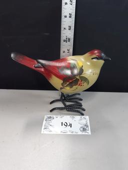 Wooden and Metal Bird Décor