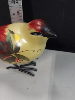Wooden and Metal Bird Décor