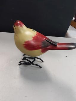 Wooden and Metal Bird Décor