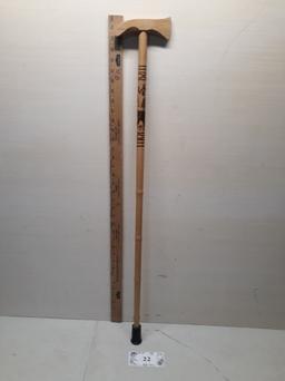 Wooden Carved Walking Stick