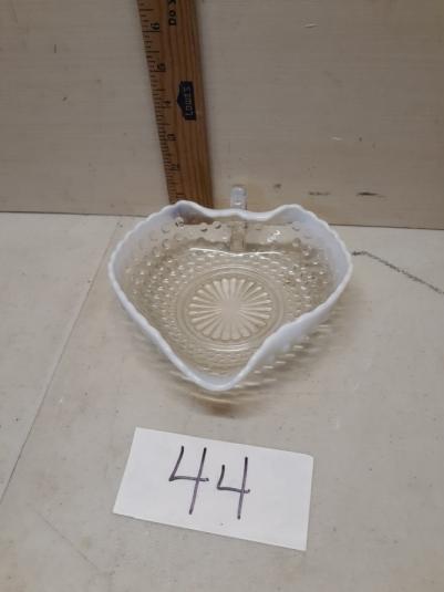 Vintage Opalescent Hobnail Candy Dish