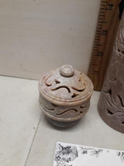 Soap Stone Incense Burner Set