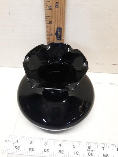 Black Amethyst Glass Vase