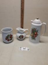 Lenox Coffee Pot, Sugar and Creamer