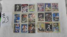 baseball cards, mixed lot of dates and teams includes several braves players in the mix