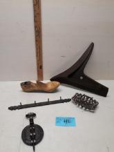 Vintage Lot, Steel Spindle, Soap Holder, Shoe Horn, Etc.