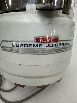 Vintage ACME Supreme JUICERator Model 6001