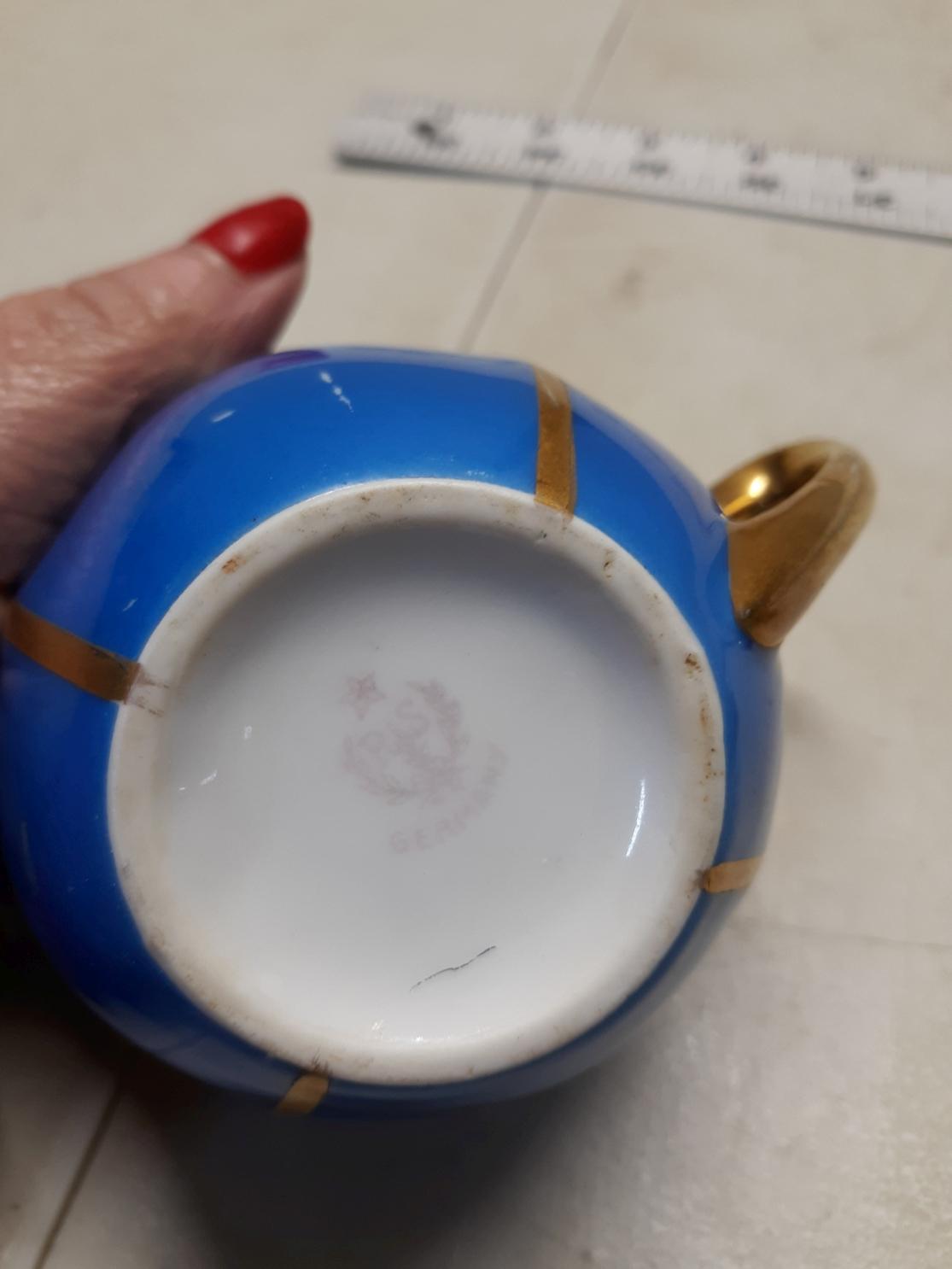 Misc. Lot, Pear, Federal Mini Mug, Cat Trinket Box, Creamer