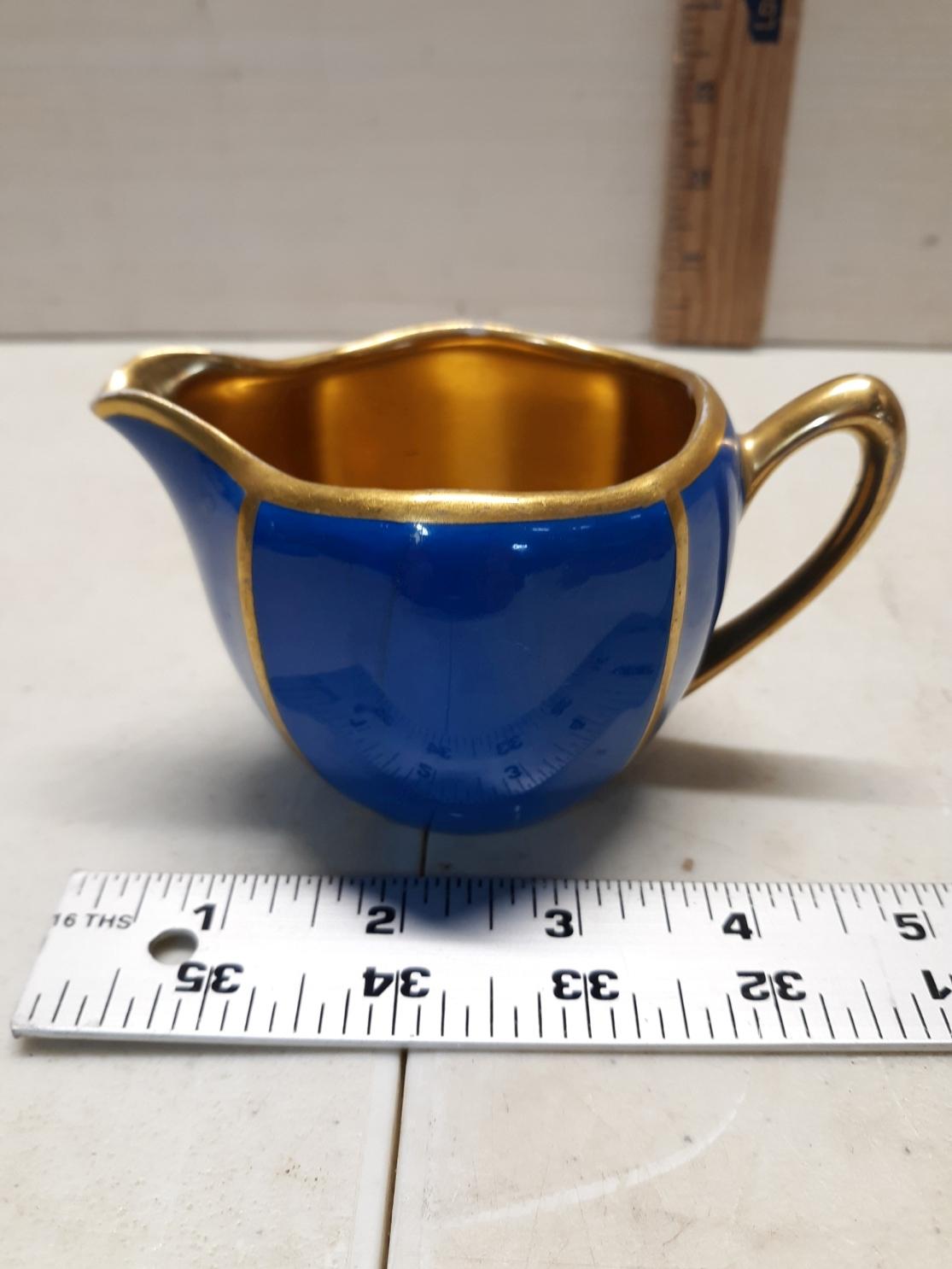 Misc. Lot, Pear, Federal Mini Mug, Cat Trinket Box, Creamer