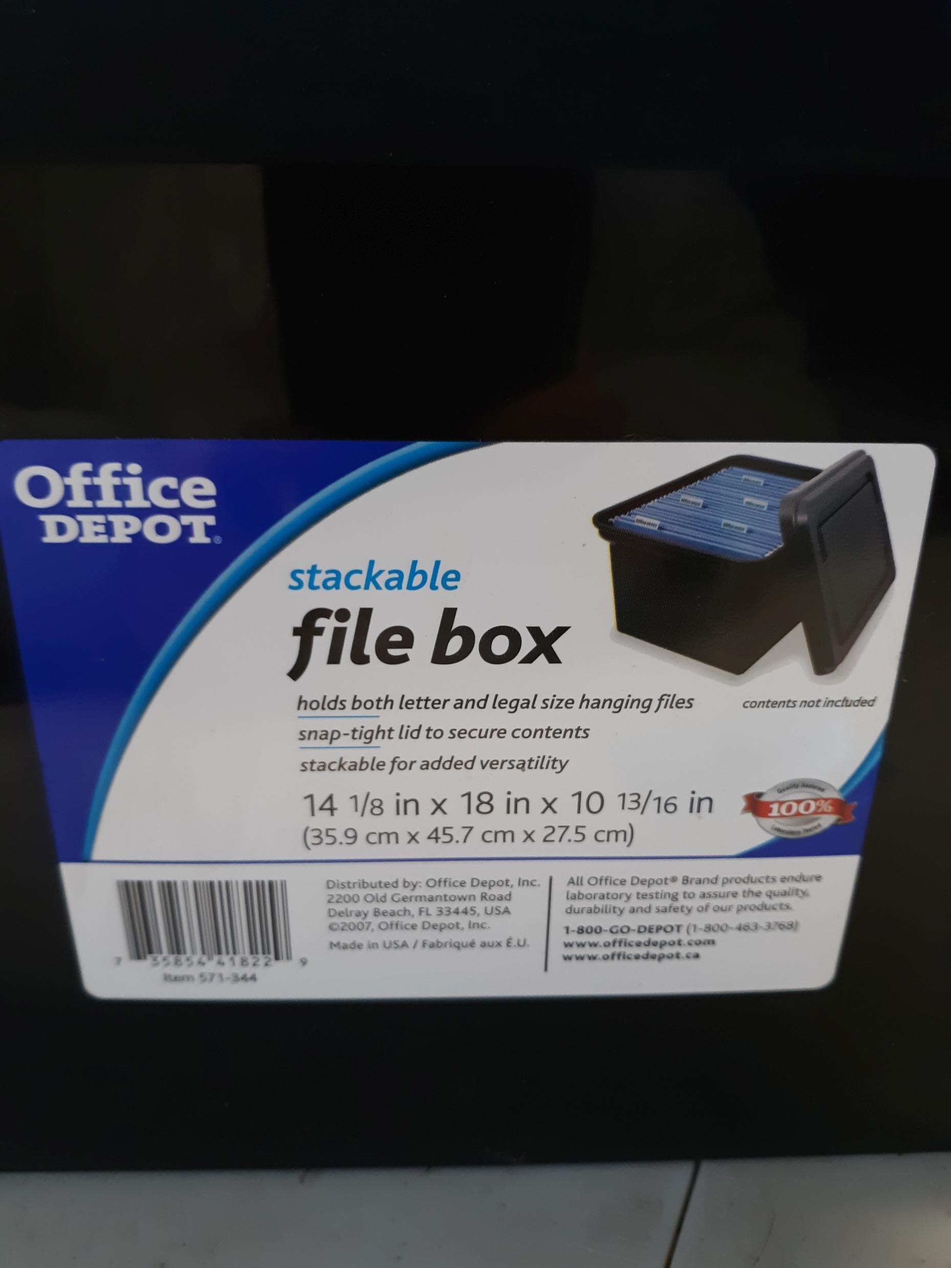 Office Depot File Box