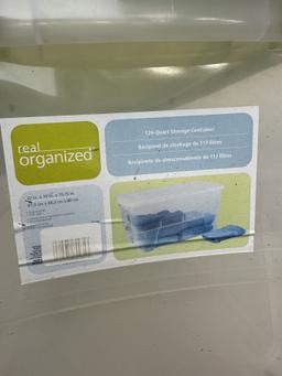Real Organized 31 Gallon Lidded Tote (Local Pick Up Only)