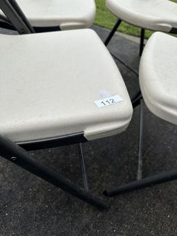 (4) Heavy Duty Lifetime Chairs (Local Pick Up Only)