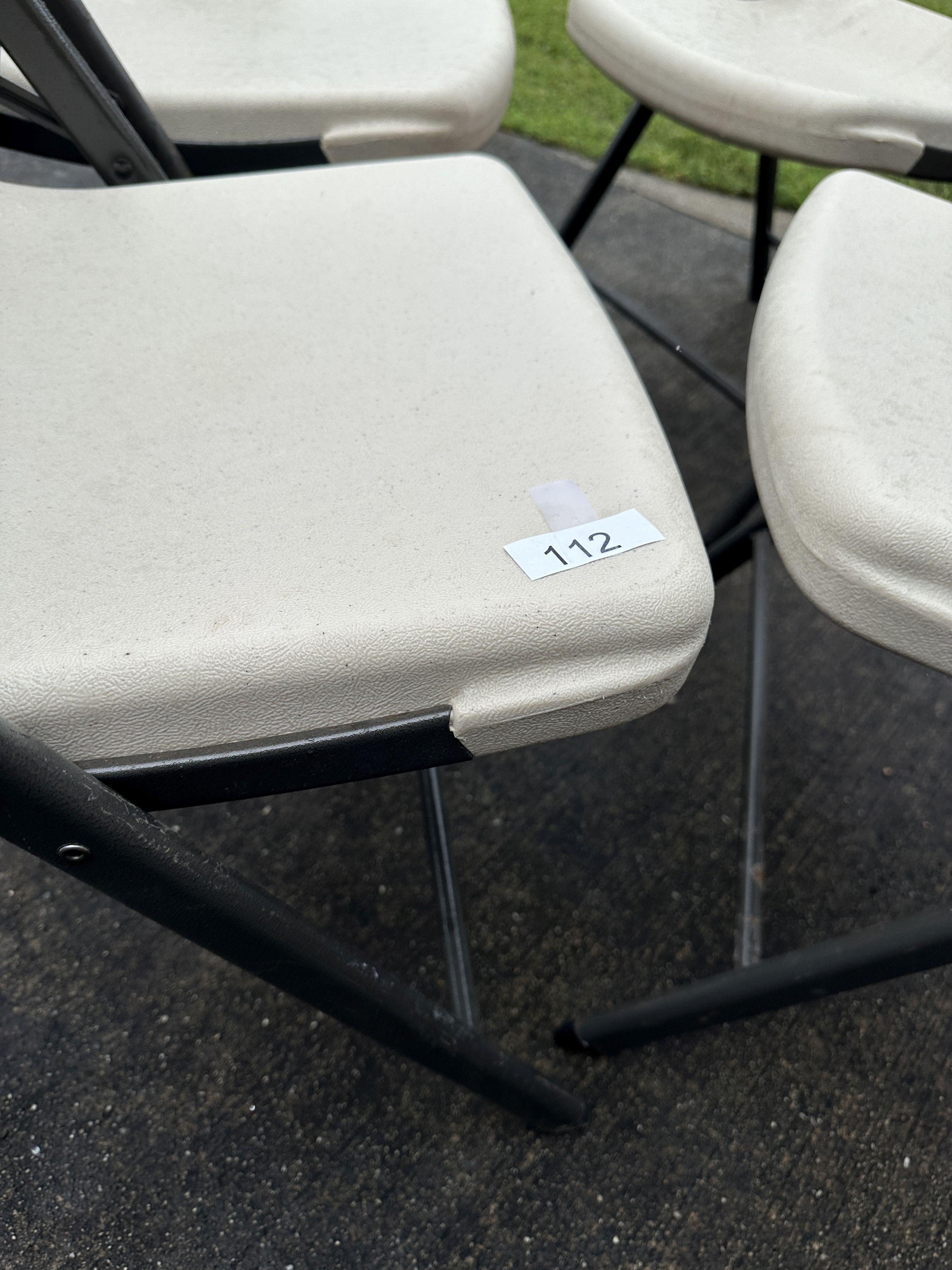 (4) Heavy Duty Lifetime Chairs (Local Pick Up Only)