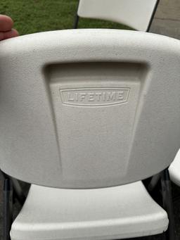 (4) Heavy Duty Lifetime Chairs (Local Pick Up Only)