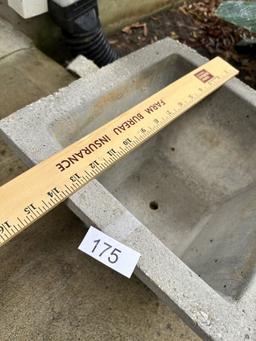 Approx 10 in Tall Concrete Planter (Local Pick Up Only)