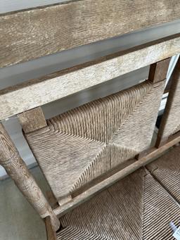 Nice Wooden 2 Seater Rocking Chair (Local Pick Up Only)