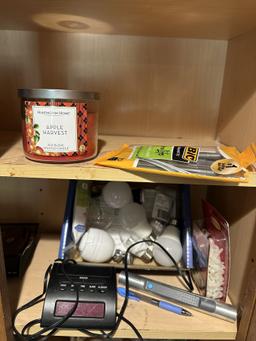 Cabinet Full of Light Bulbs, Hammer, ETC