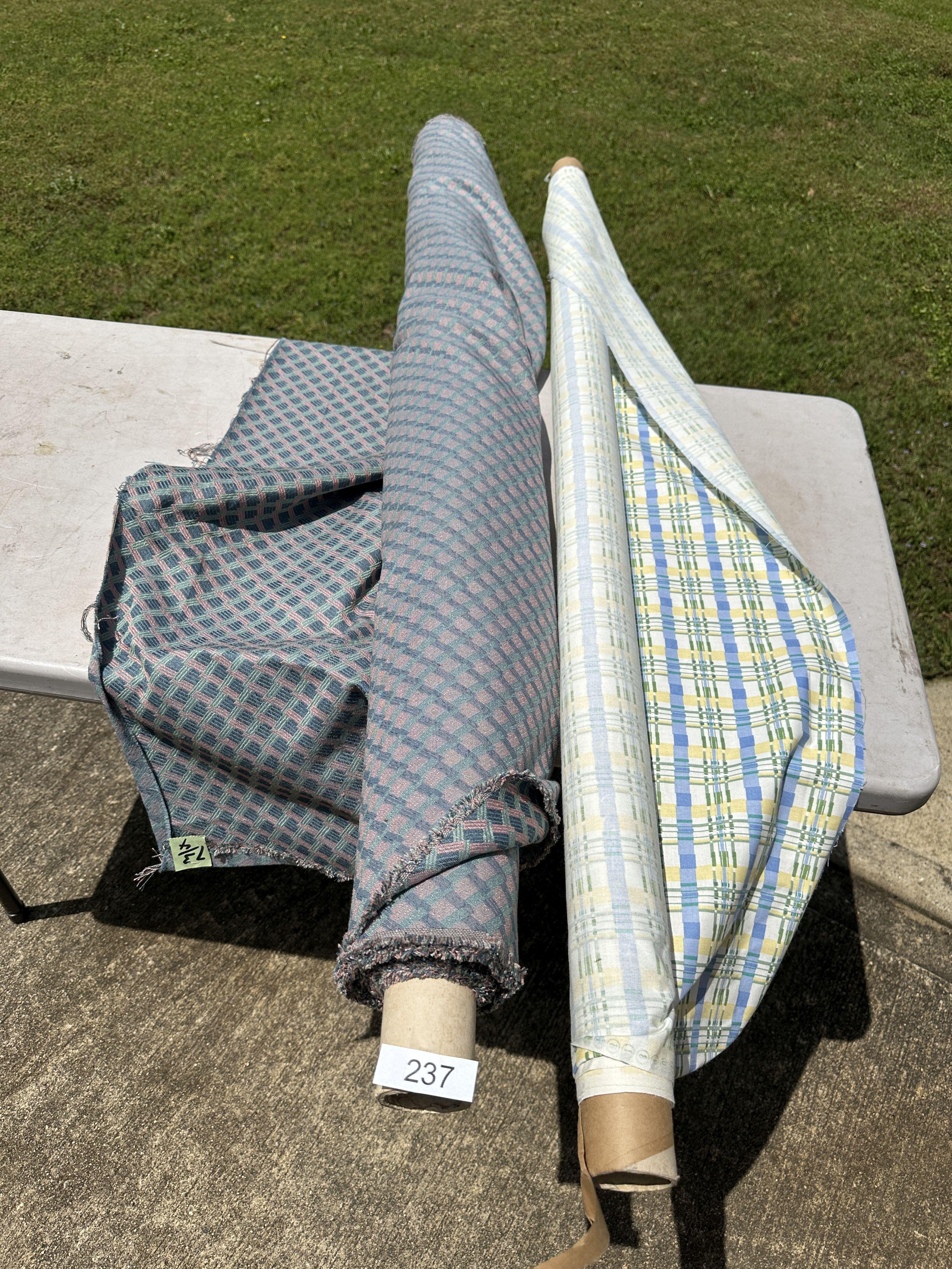 (2) Rolls of Cloth/Fabric (Local Pick Up Only)