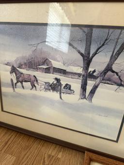 3 Pieces of Framed Art