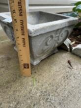 Approx 10 in Tall Concrete Planter (Local Pick Up Only)