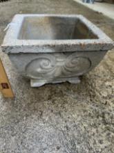 Approx 10 in Tall Concrete Planter (Local Pick Up Only)