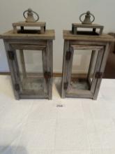 (2) Metal Lanterns