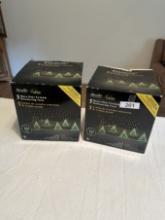 (2) Boxes of Heavy Duty Twinkle Shimmering Trees