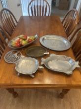 Box Lot/Serving Trays, Décor Trays, ETC