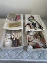 (2) Drawers Full of Misc Sewing Tools, Hobbie Tools, ETC