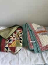 (2) Quilts (Handmade?)