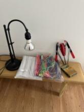 Box Lot/Pipe Cleaners, Lamp, ETC