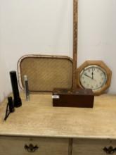 Box Lot/Flashlights, Clock, ETC