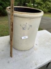 Vintage Crock with 10 and Crown on it (Heavy)
