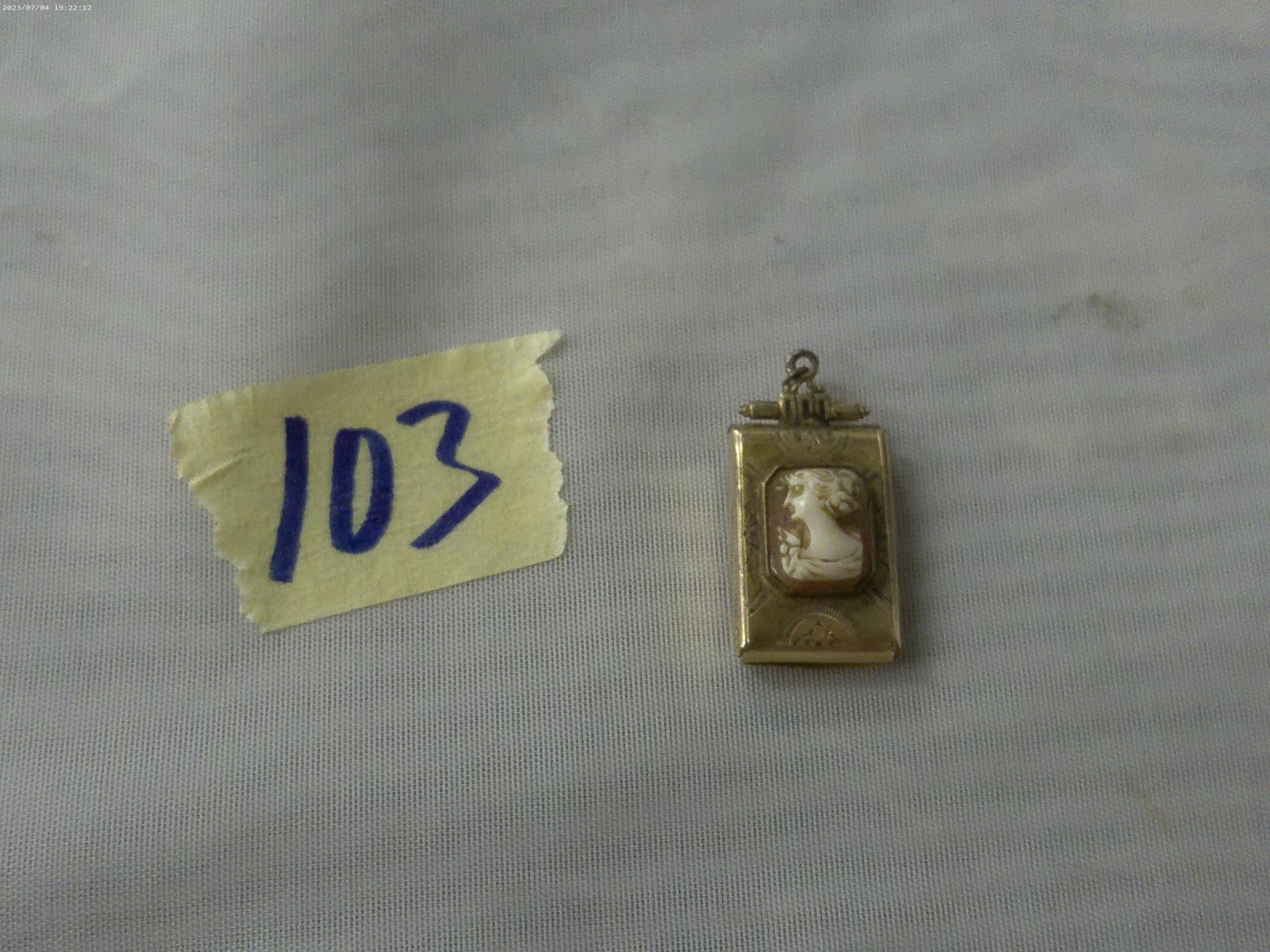 gold filled cameo locket, vintage 1/20 12k gold lovers locket with space for two images already has