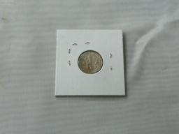 FDR dime, 1957 D silver in card