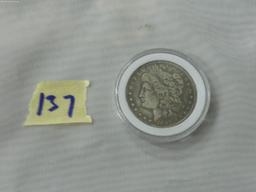 morgan dollar, 1897 P in hard case have not been porfessionally authenticated