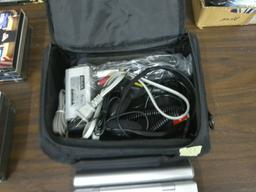 portable dvd player, very nice shape with carrying case and all plugs for house and car use also a s