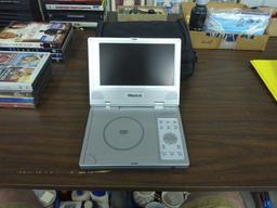 portable dvd player, very nice shape with carrying case and all plugs for house and car use also a s
