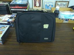 portable dvd player, very nice shape with carrying case and all plugs for house and car use also a s