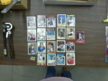 baseball cards, lot of 20 1980s cards