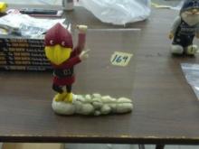 gamecocks photo frame, cocky holding frame size is 4x6 total height of figure is 7in tall