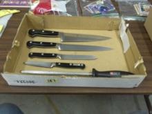 high end kitchen knife set, 5 pc set by Zwilling J.A. Henckels made in Solingen Germany