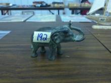 elephant figure, handmade brass figure 4in tall