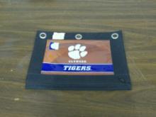 Clemson tigers notebook case, like new fits inside a 3 ring binder for storage of school supplies