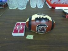 USC Collectibles, nice pack of gamecocks playing cards and a 2010 soft football