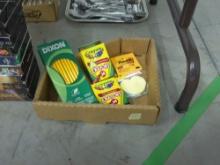 art supplies, two new boxes of 24 crayola crayons, two new packs of post it notes and new box of 20