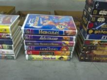 disney vhs, lot of 6 animated disney movies