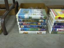 kids and family vhs, lot of 6 animated films some hard to find titles