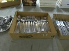 stainless flatware, nice assortment includes two handmade gourmet setting braided handle forks