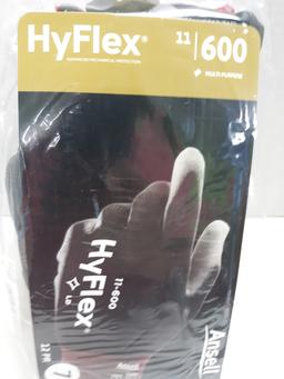 Ansell HyFlex Gloves, 12 pair Size 7, NIP
